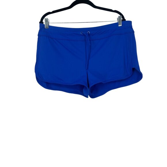 💙 Athleta Royal Blue Performance Running Gym Shorts Large 💙 - Picture 2 of 10